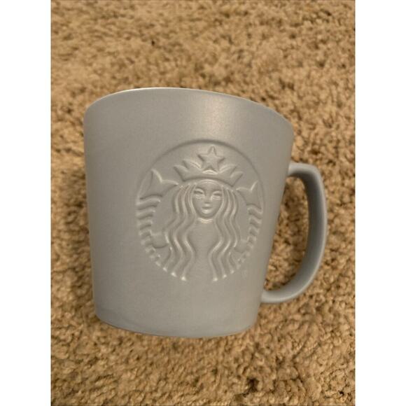 STARBUCKS 2019 Embossed SIREN Mermaid TALL GREY 12 OZ Coffee/Tea MUG - Picture 2 of 5